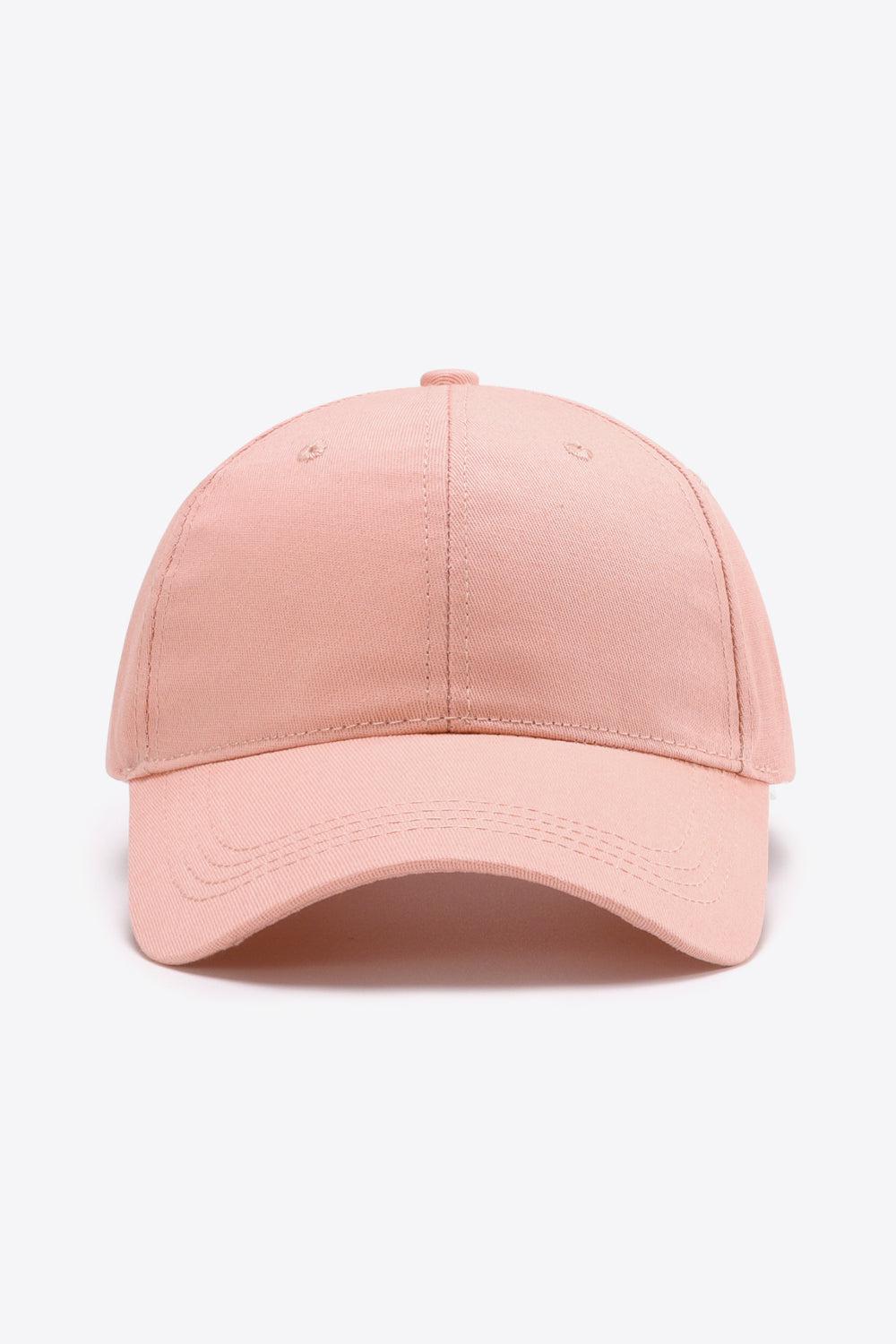 Plain Adjustable Cotton Baseball Cap BLUE ZONE PLANET