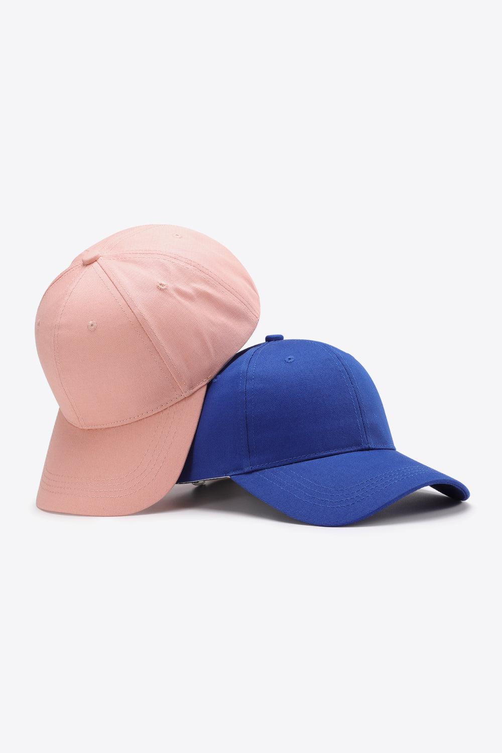 Plain Adjustable Cotton Baseball Cap BLUE ZONE PLANET