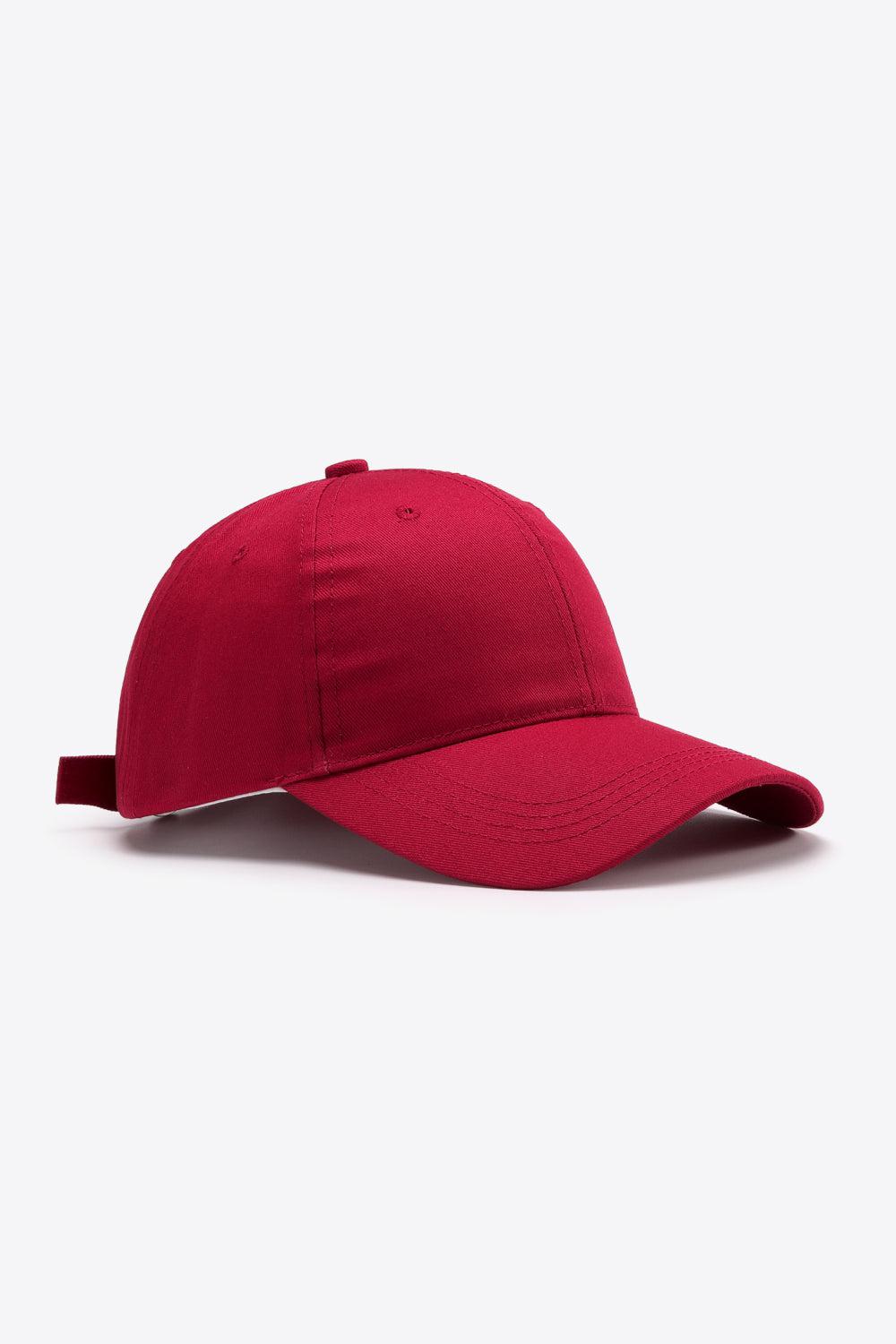 Plain Adjustable Cotton Baseball Cap BLUE ZONE PLANET