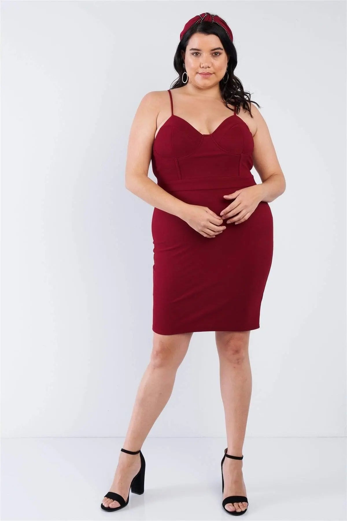Plus Size Mini Sweetheart Dress Blue Zone Planet