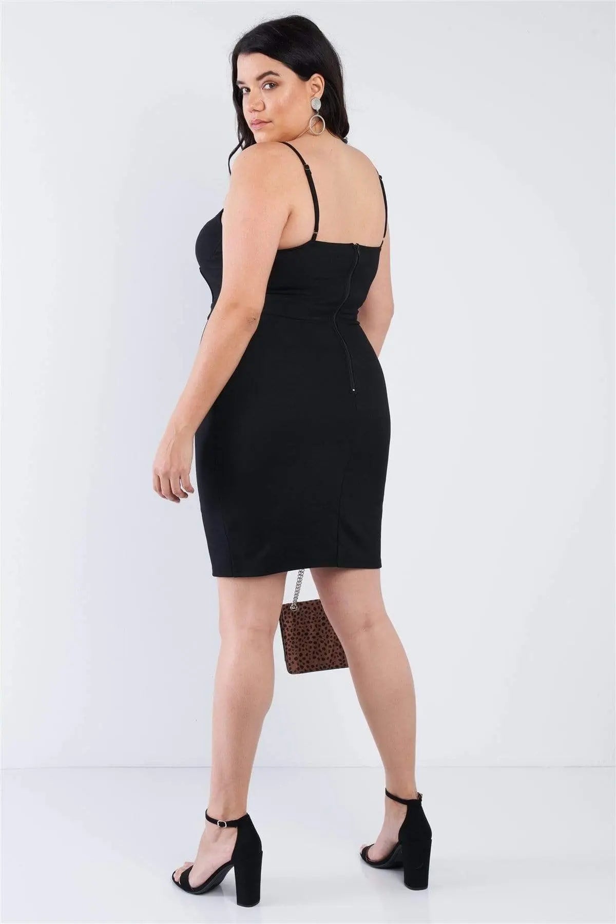 Plus Size Mini Sweetheart Dress Blue Zone Planet