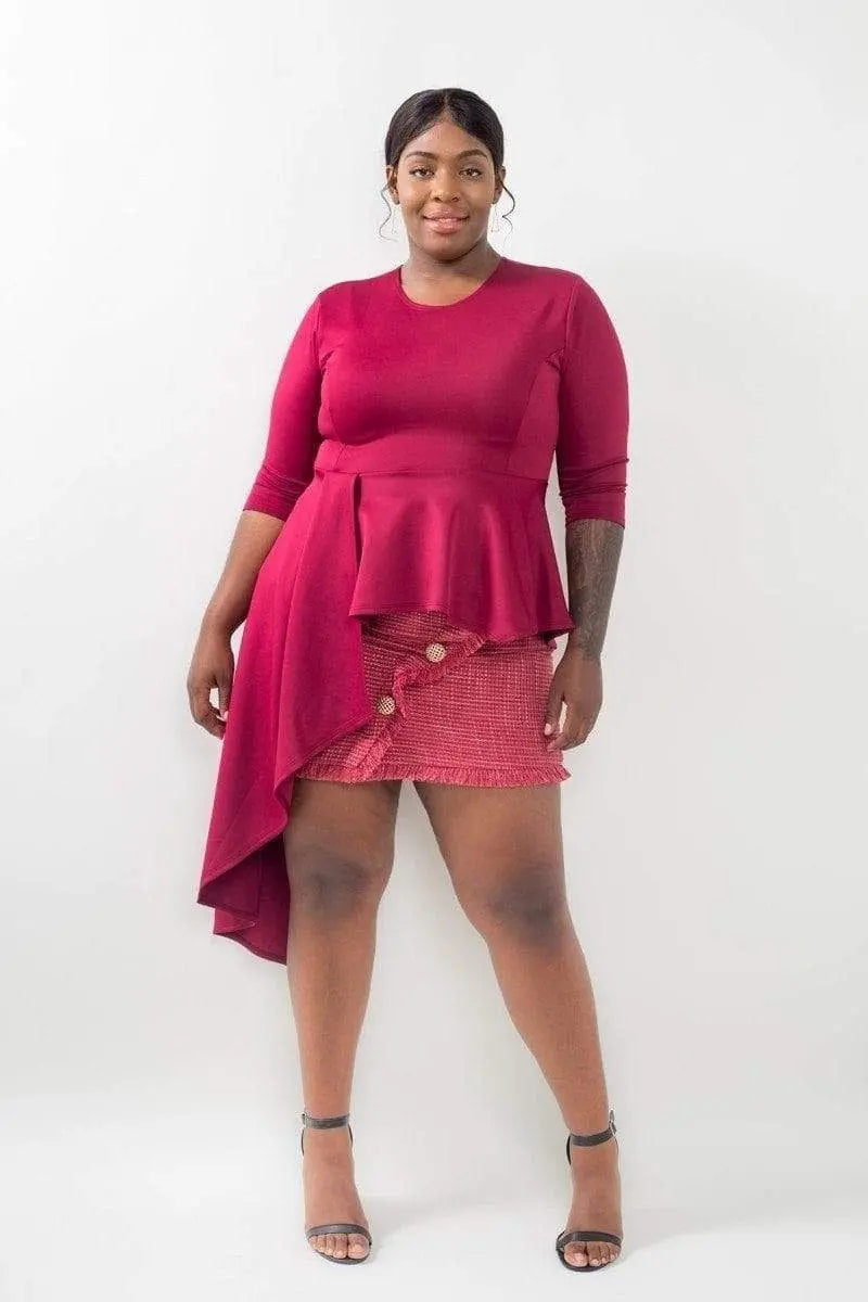 Plus Size Plume Blouse Blue Zone Planet
