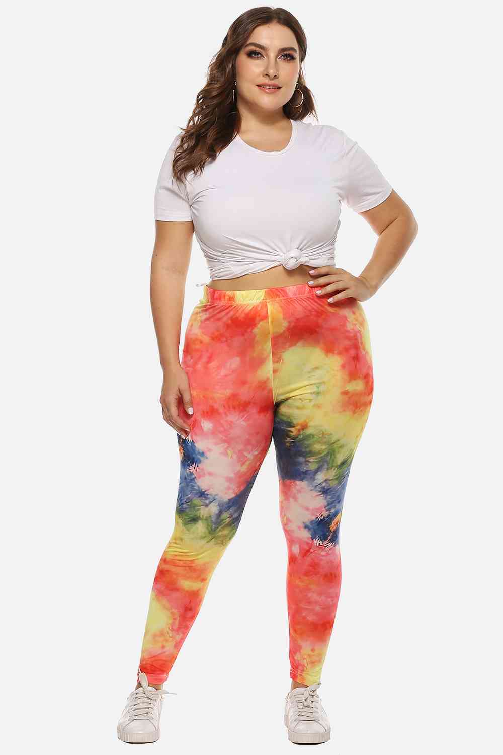 Plus Size Tie Dye Legging BLUE ZONE PLANET