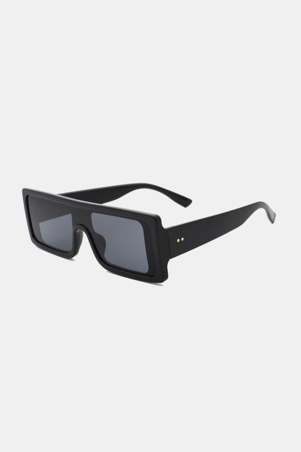 Polycarbonate Frame Rectangle Sunglasses BLUE ZONE PLANET