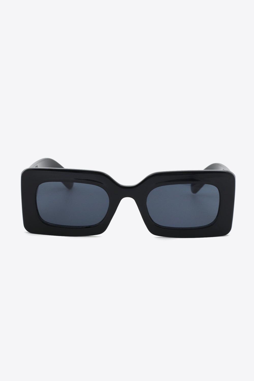 Polycarbonate Frame Rectangle Sunglasses BLUE ZONE PLANET