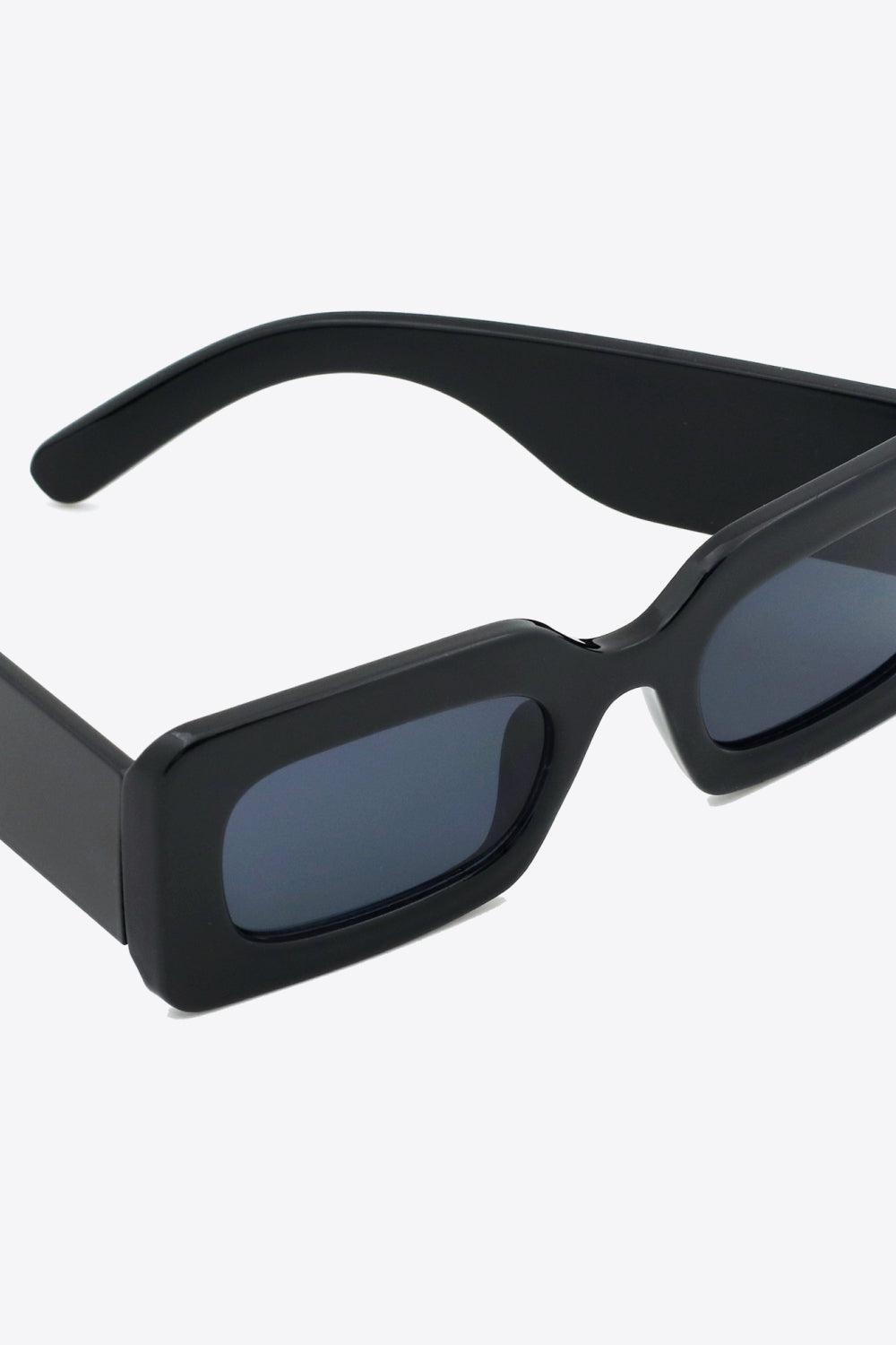Polycarbonate Frame Rectangle Sunglasses BLUE ZONE PLANET