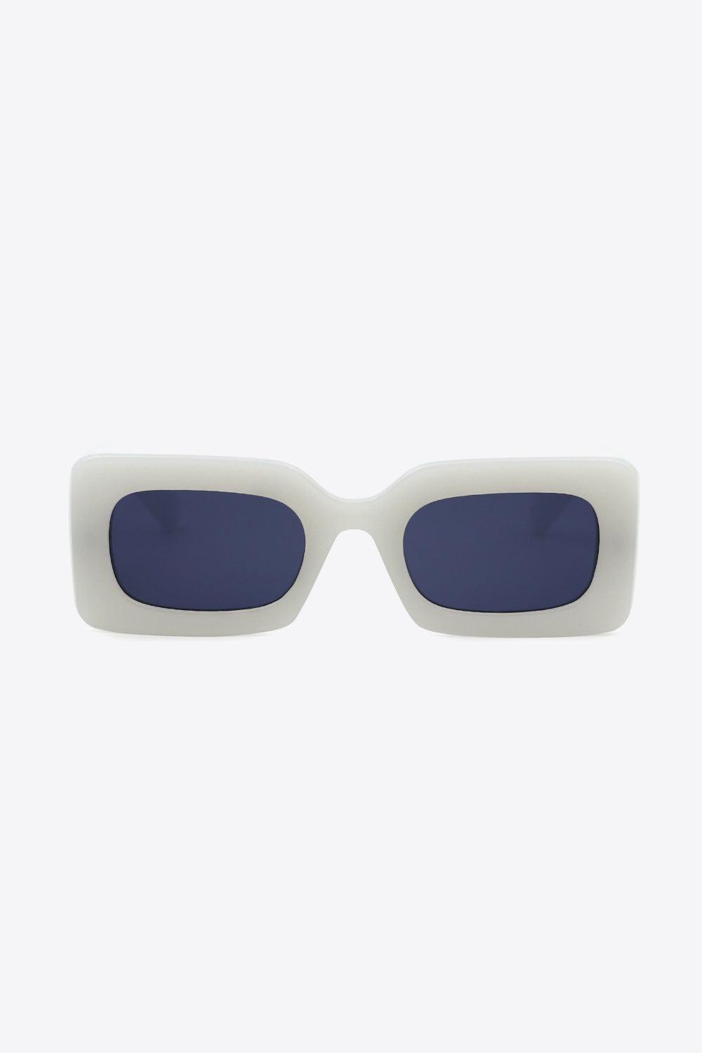 Polycarbonate Frame Rectangle Sunglasses BLUE ZONE PLANET