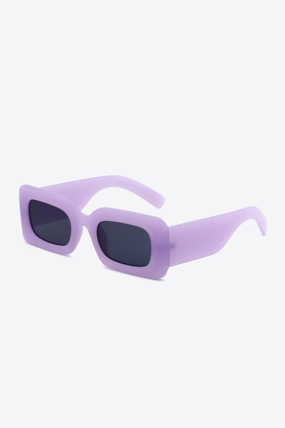 Polycarbonate Frame Rectangle Sunglasses BLUE ZONE PLANET