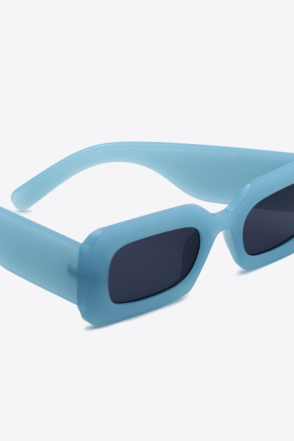 Polycarbonate Frame Rectangle Sunglasses BLUE ZONE PLANET
