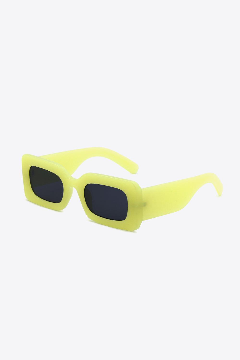 Polycarbonate Frame Rectangle Sunglasses BLUE ZONE PLANET