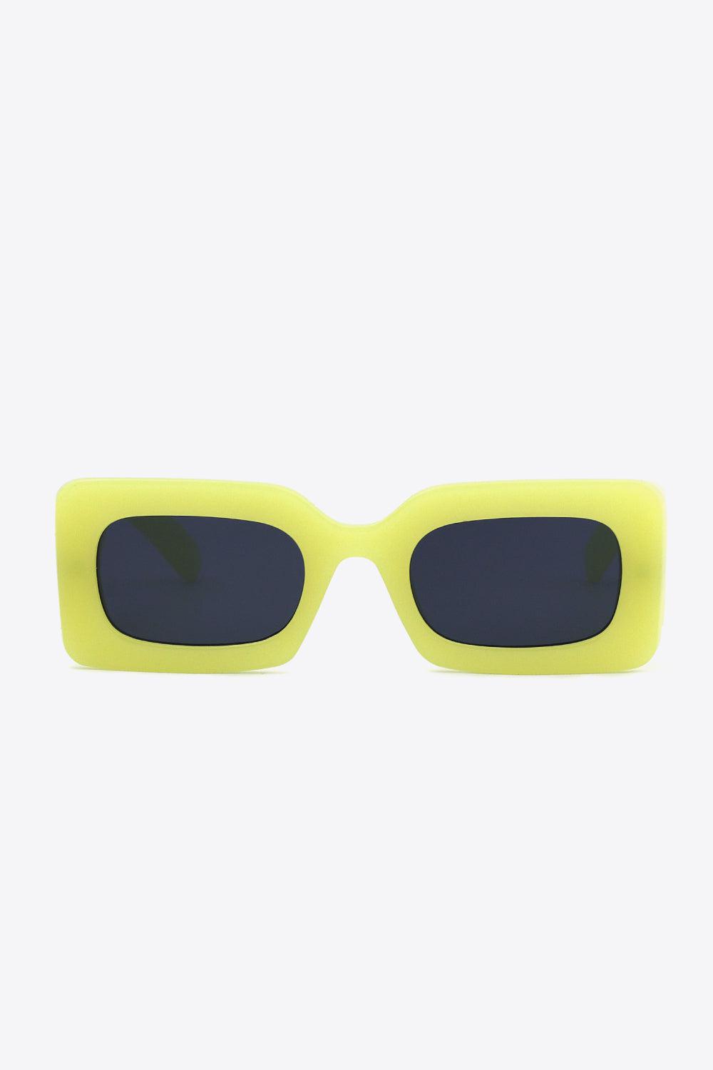 Polycarbonate Frame Rectangle Sunglasses BLUE ZONE PLANET