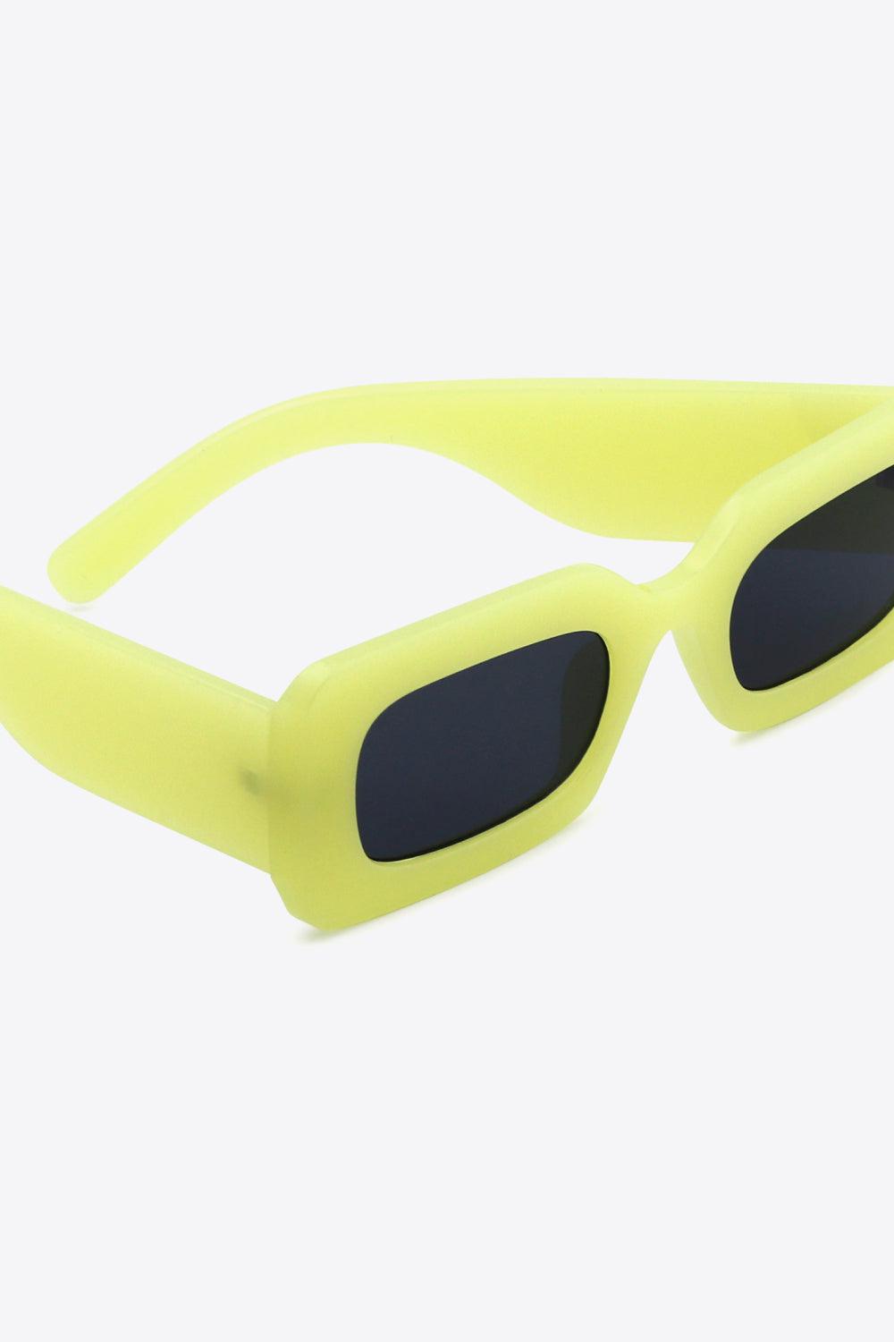 Polycarbonate Frame Rectangle Sunglasses BLUE ZONE PLANET