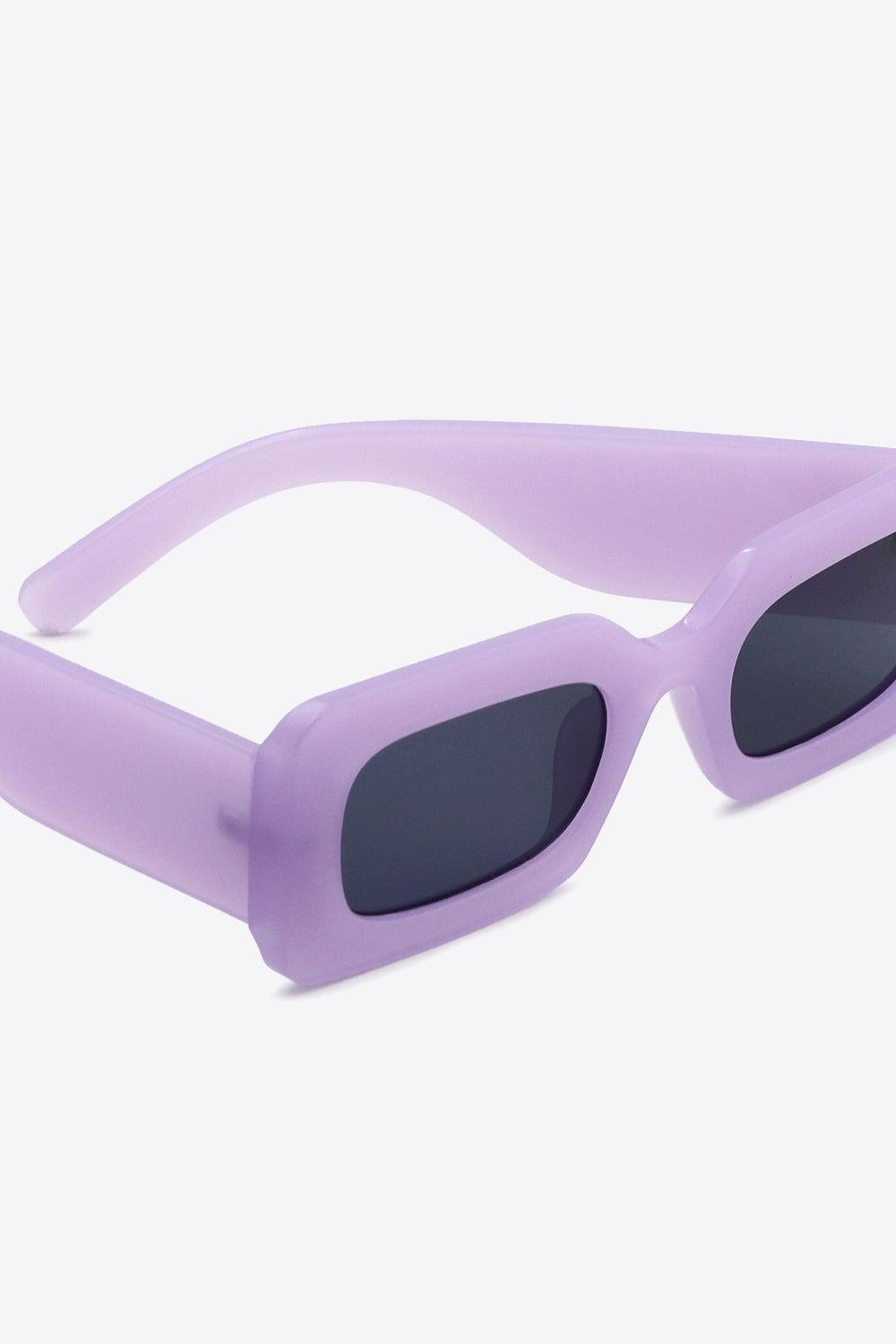 Polycarbonate Frame Rectangle Sunglasses BLUE ZONE PLANET