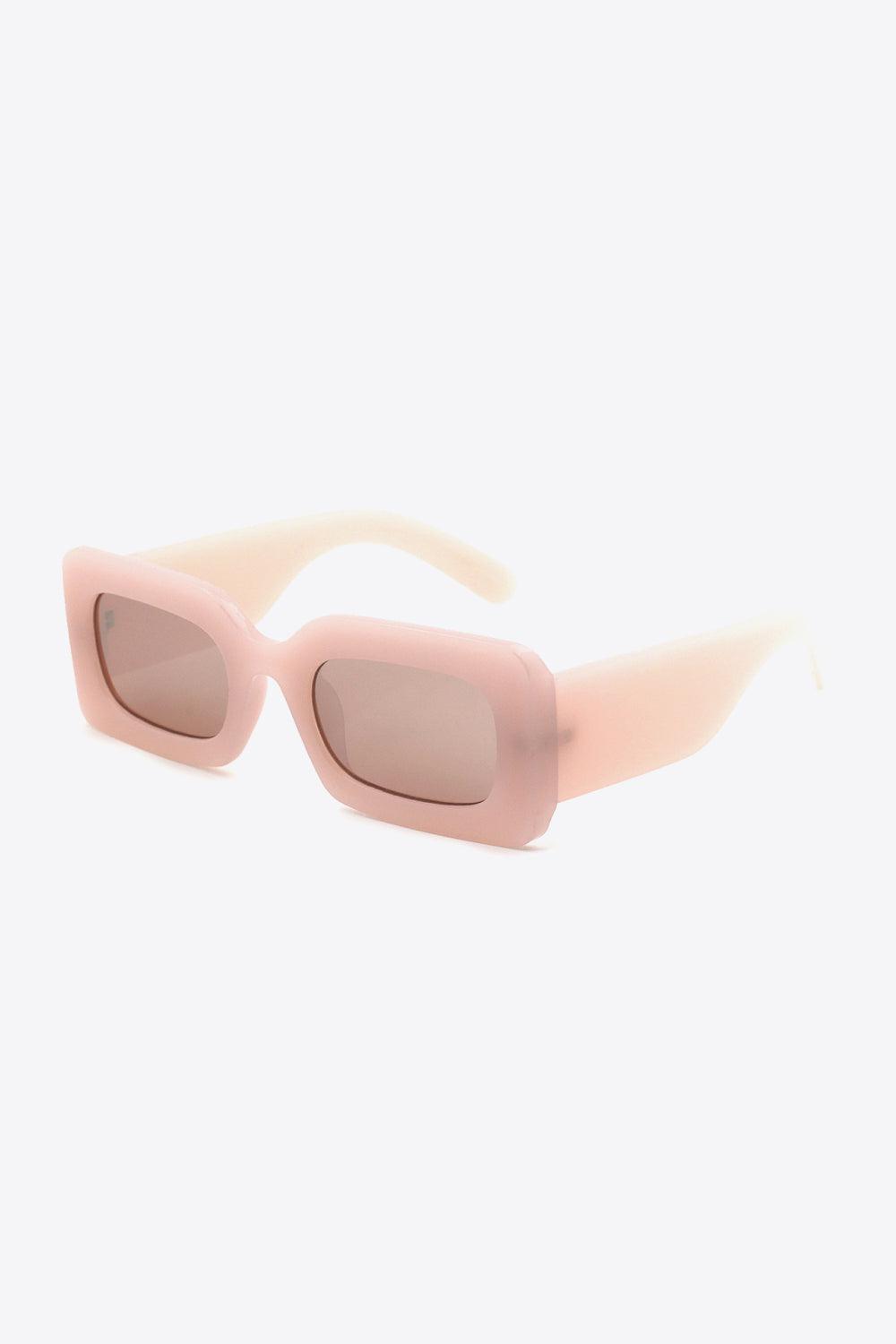 Polycarbonate Frame Rectangle Sunglasses BLUE ZONE PLANET