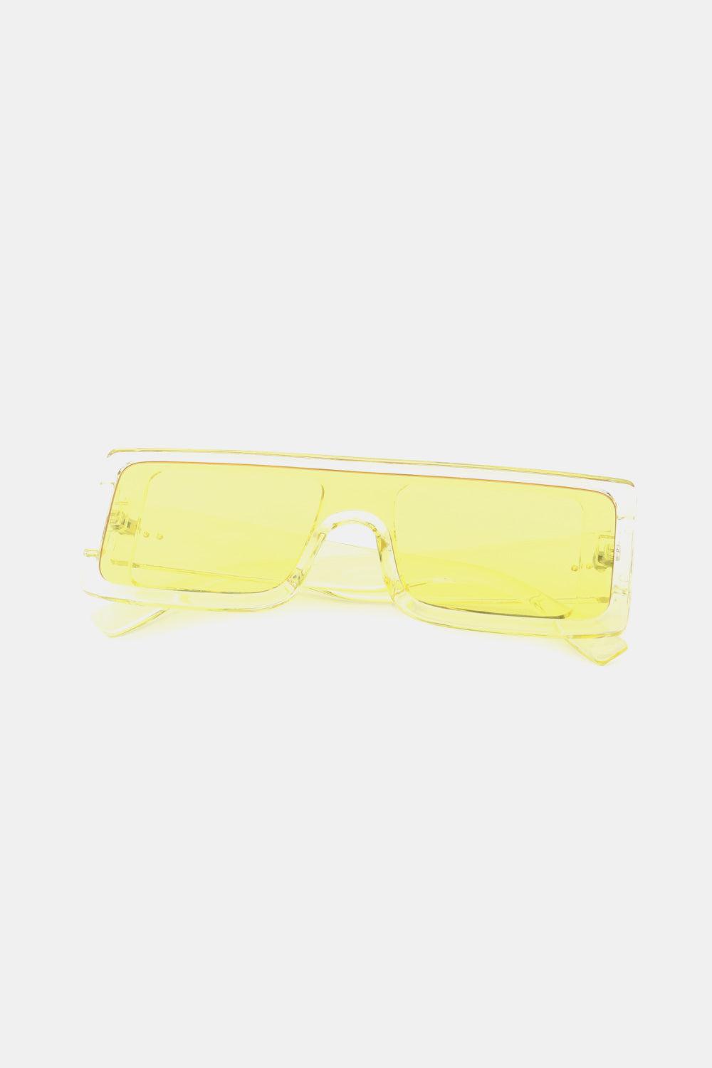 Polycarbonate Frame Rectangle Sunglasses BLUE ZONE PLANET