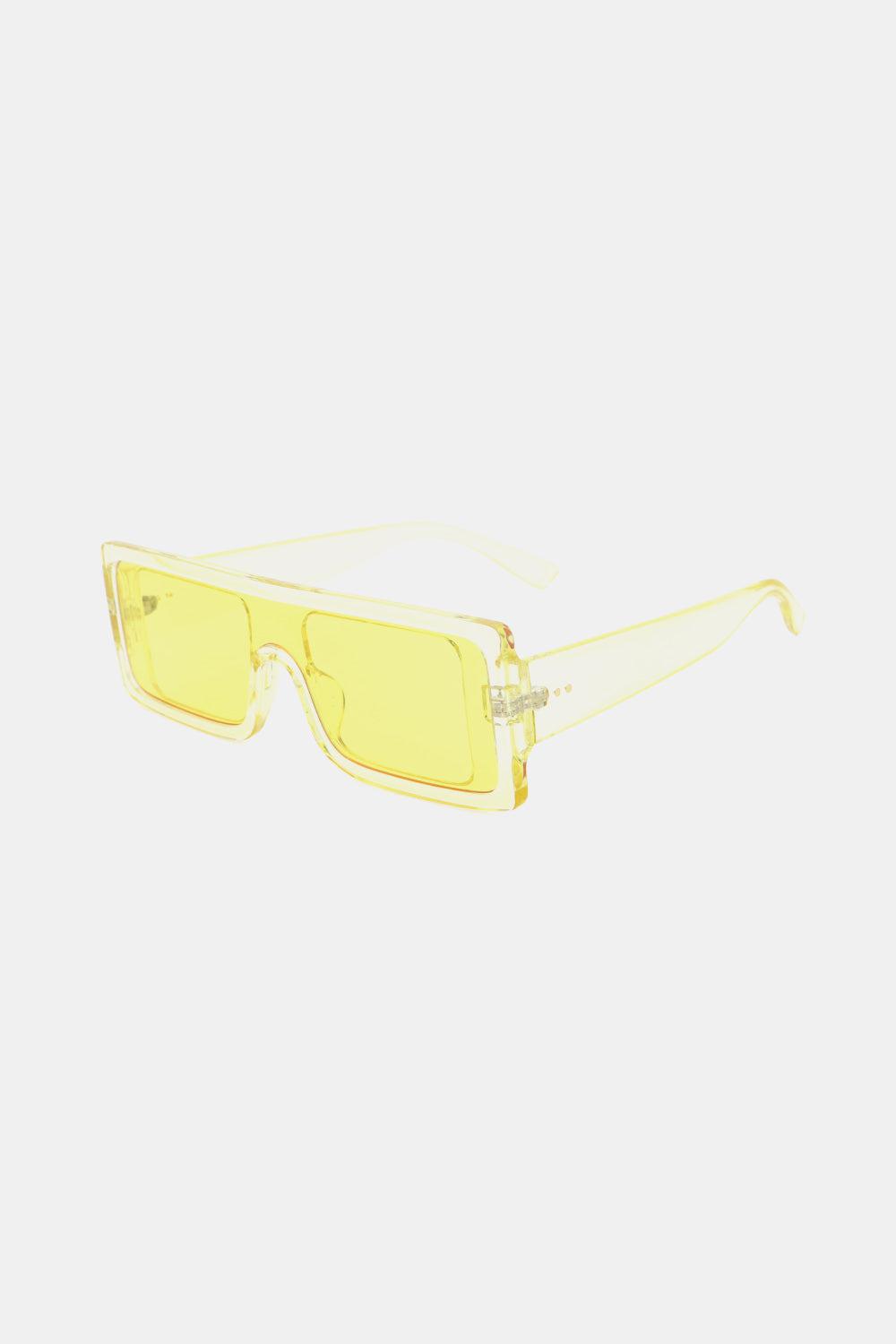 Polycarbonate Frame Rectangle Sunglasses BLUE ZONE PLANET