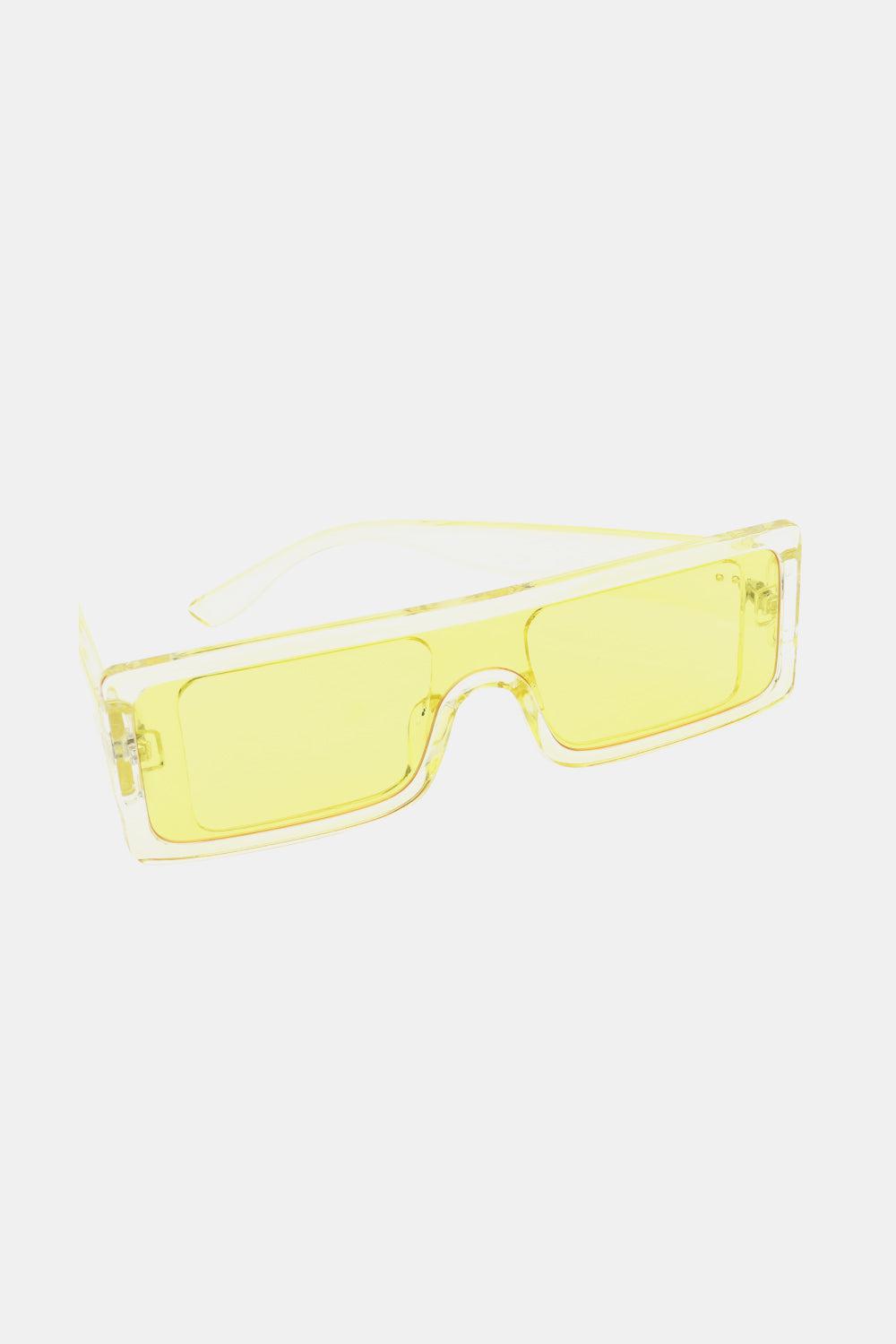 Polycarbonate Frame Rectangle Sunglasses BLUE ZONE PLANET