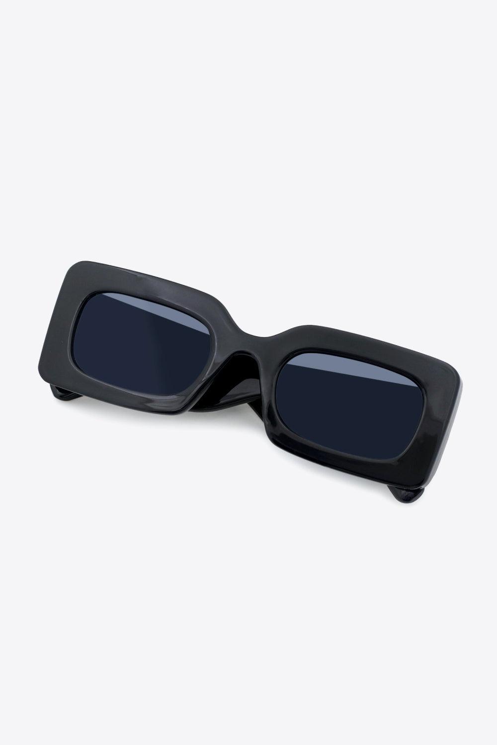 Polycarbonate Frame Rectangle Sunglasses BLUE ZONE PLANET