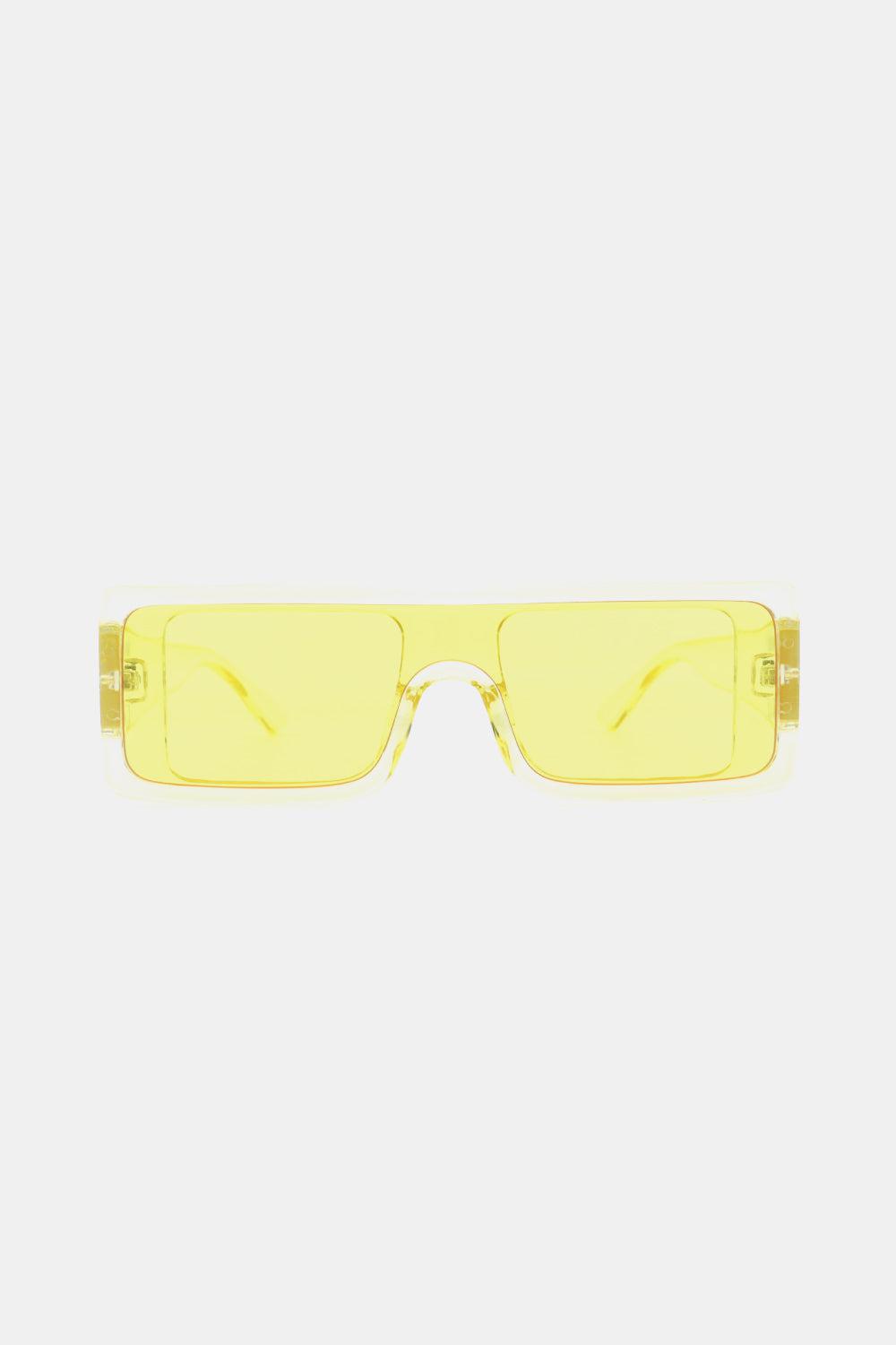 Polycarbonate Frame Rectangle Sunglasses BLUE ZONE PLANET