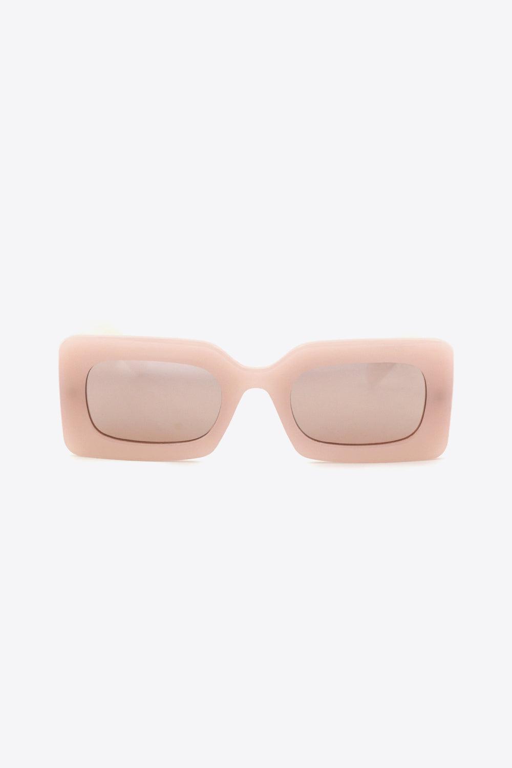 Polycarbonate Frame Rectangle Sunglasses BLUE ZONE PLANET
