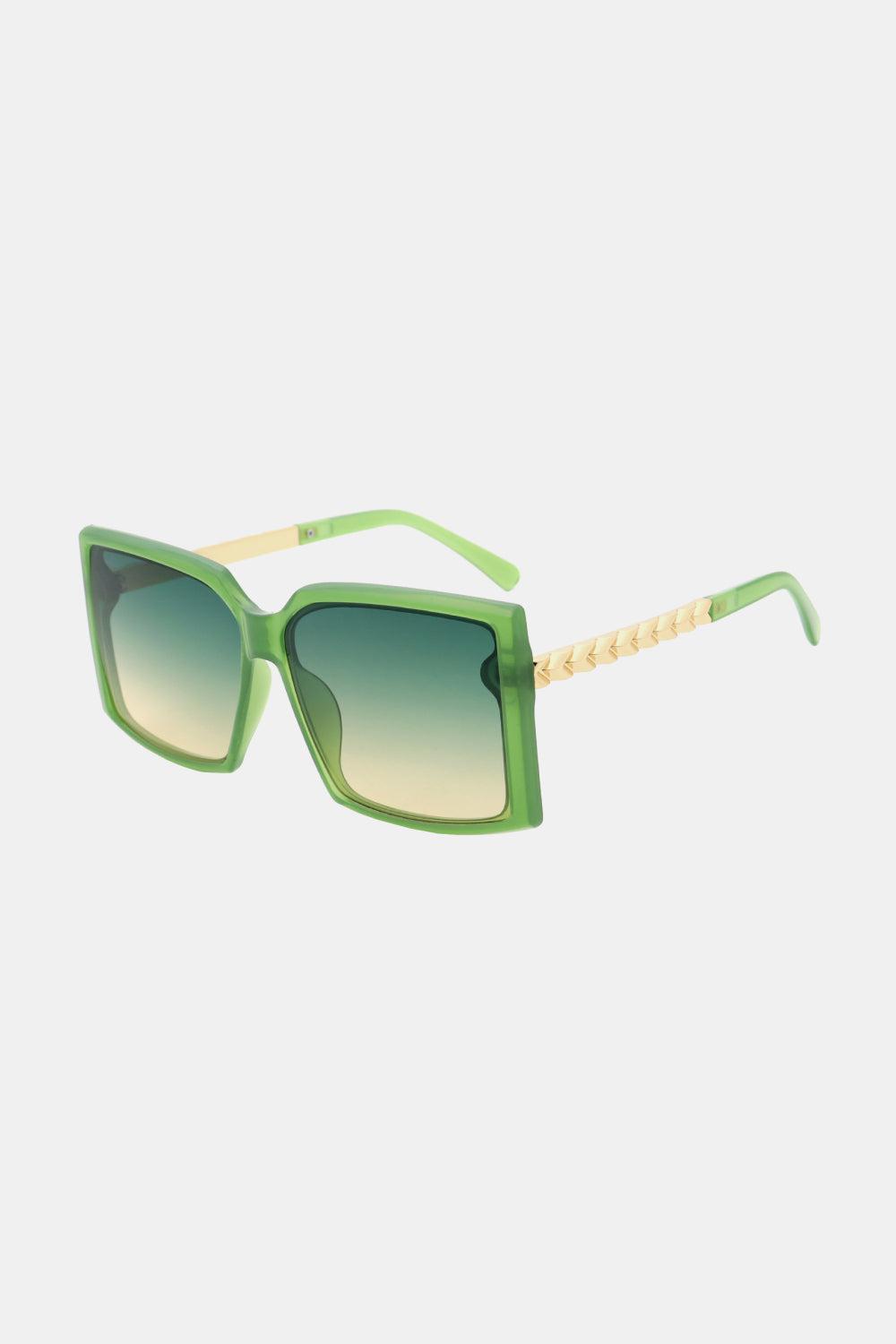 Polycarbonate Frame Square Sunglasses BLUE ZONE PLANET