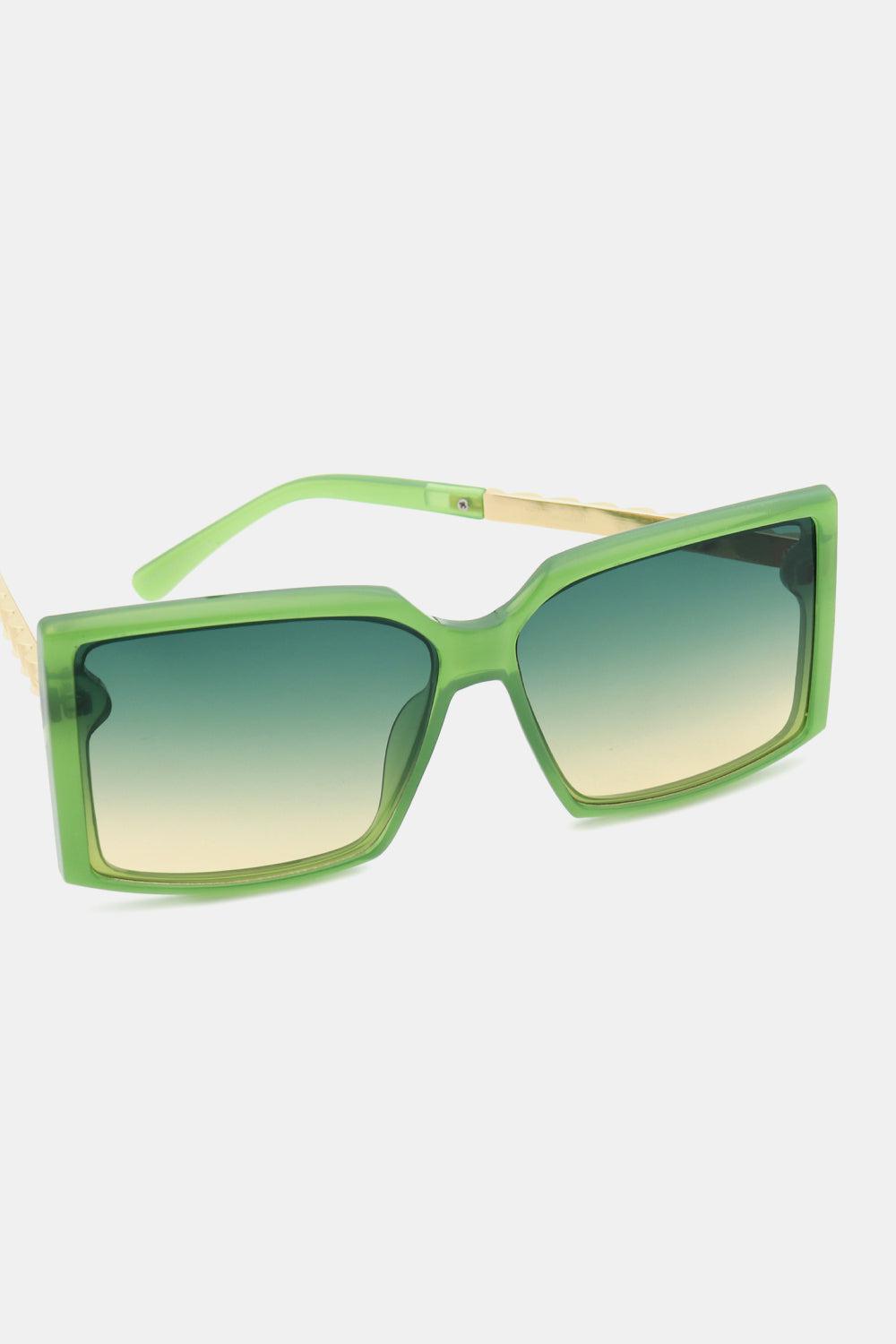 Polycarbonate Frame Square Sunglasses BLUE ZONE PLANET