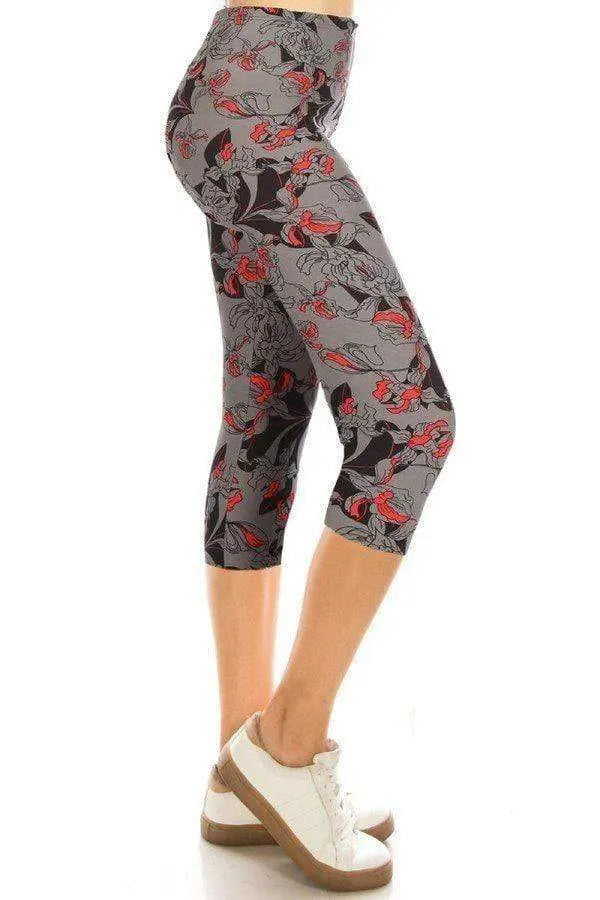 Print Capri Leggings Blue Zone Planet