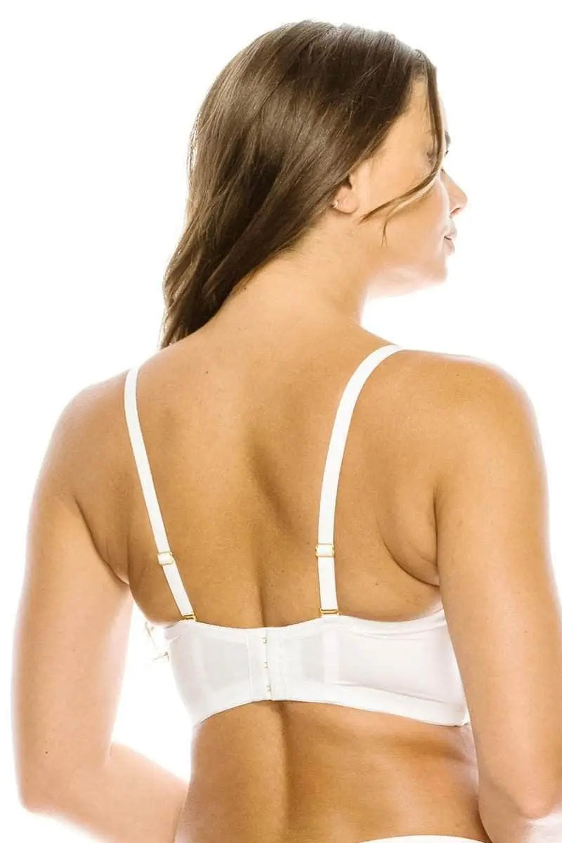 Push Up Bra in White Blue Zone Planet