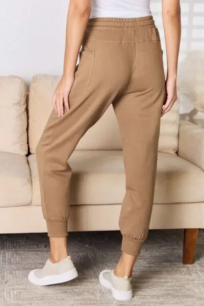 RISEN High Rise Relaxed Joggers BLUE ZONE PLANET