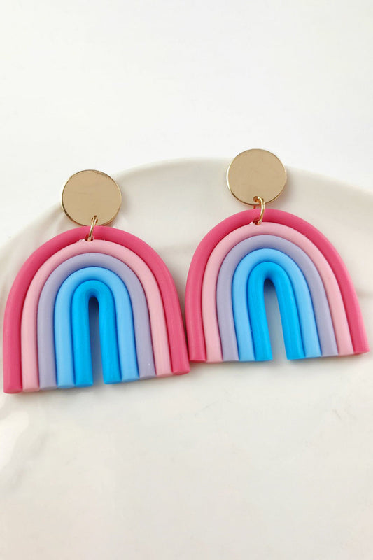 Rainbow Shape Dangle Earrings BLUE ZONE PLANET