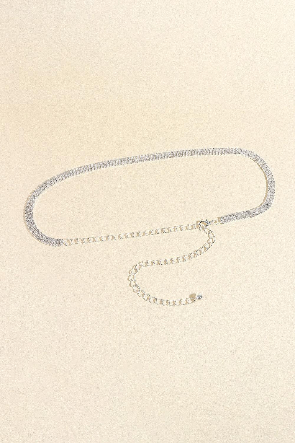 Rhinestones Alloy Belt BLUE ZONE PLANET