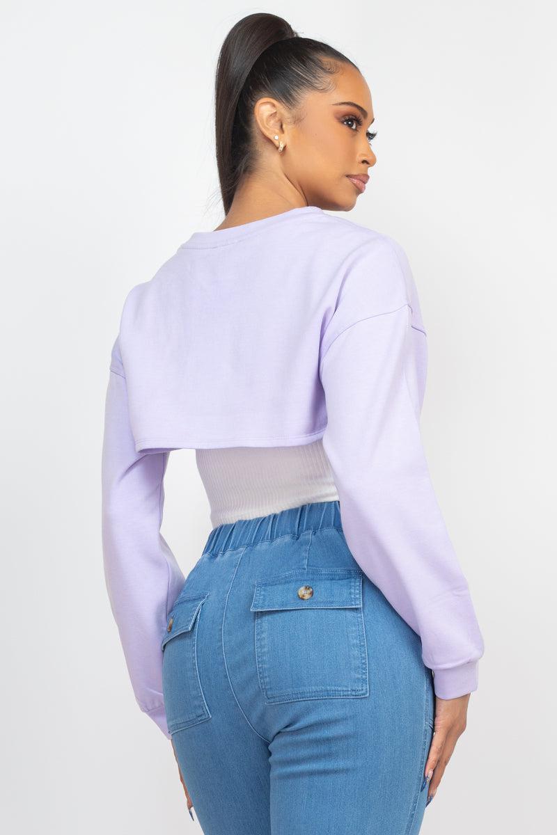 Ribbed Sleeveless Top With Shrug Sweater Blue Zone Planet