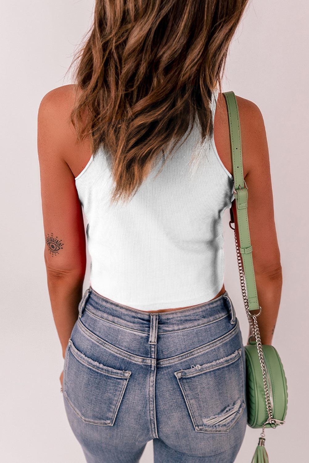 Round Neck Tank Top BLUE ZONE PLANET