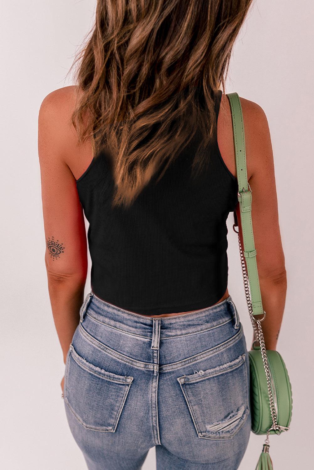 Round Neck Tank Top BLUE ZONE PLANET