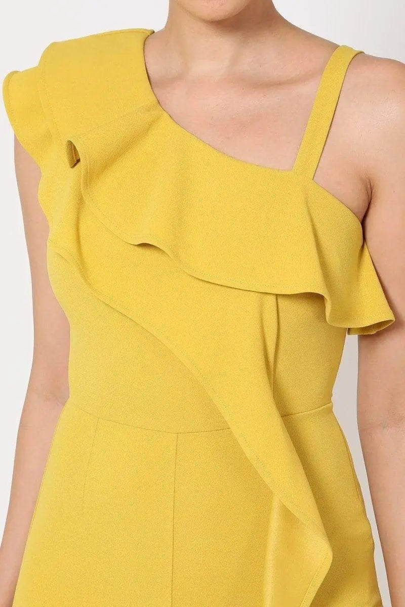 Ruffle Jumpsuit Blue Zone Planet