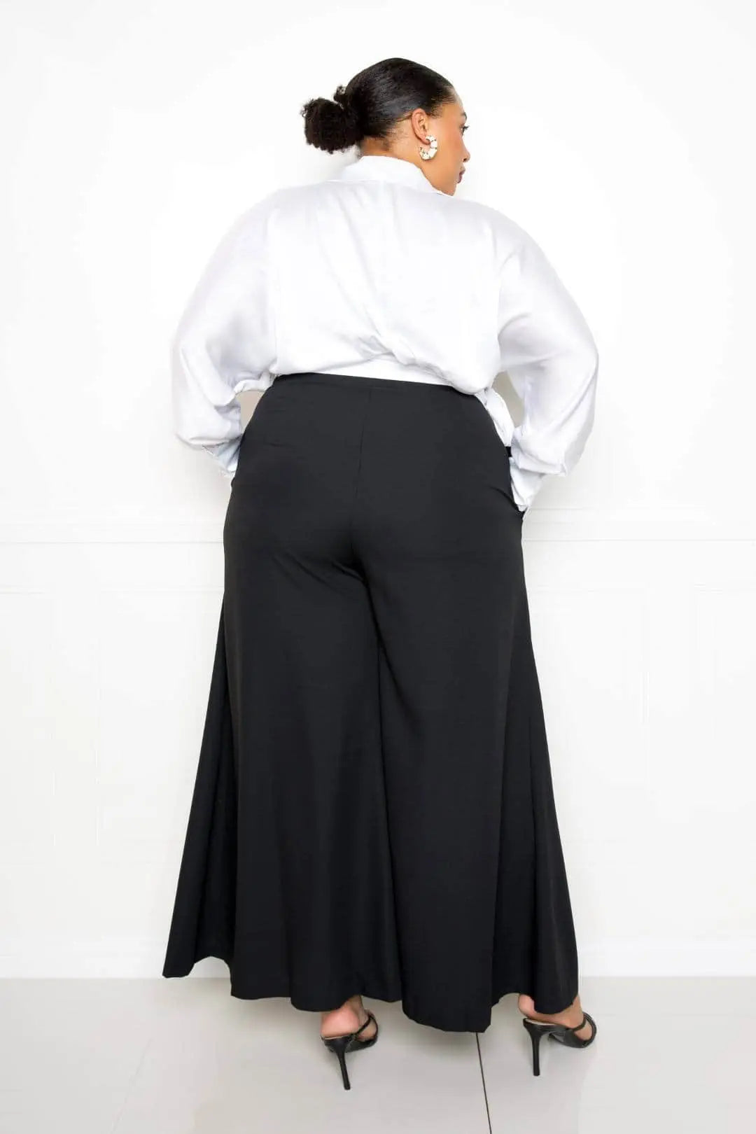 Satin Long Sleeve Tie Waist Wrap Top Blue Zone Planet