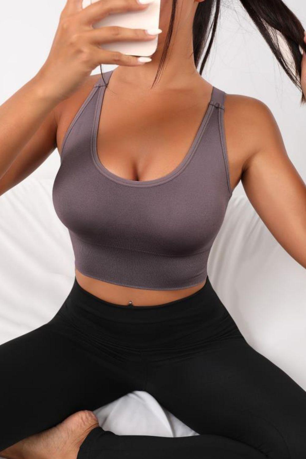 Scoop Neck Long Active Bra BLUE ZONE PLANET