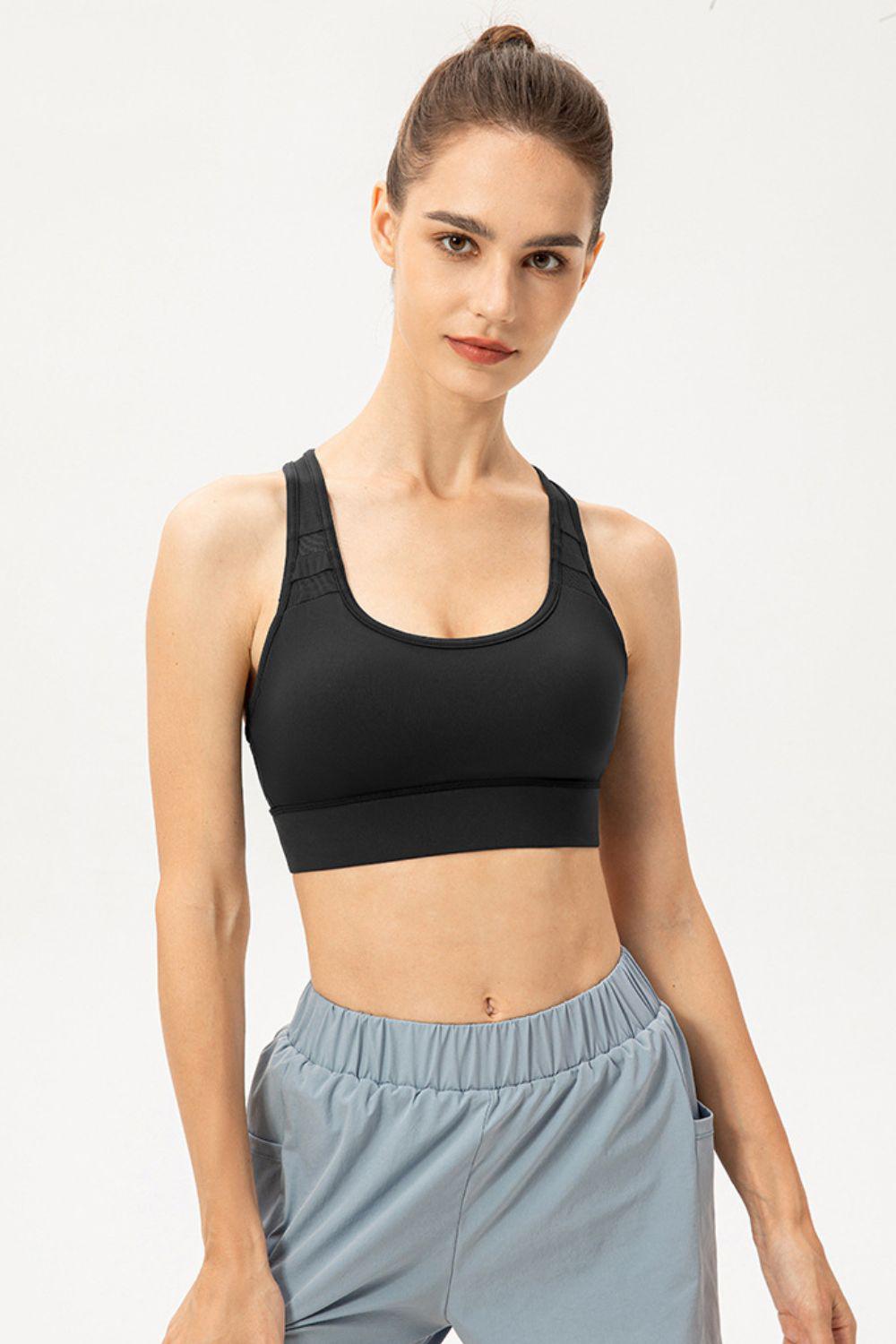 Scoop Neck Long Sports Bra BLUE ZONE PLANET