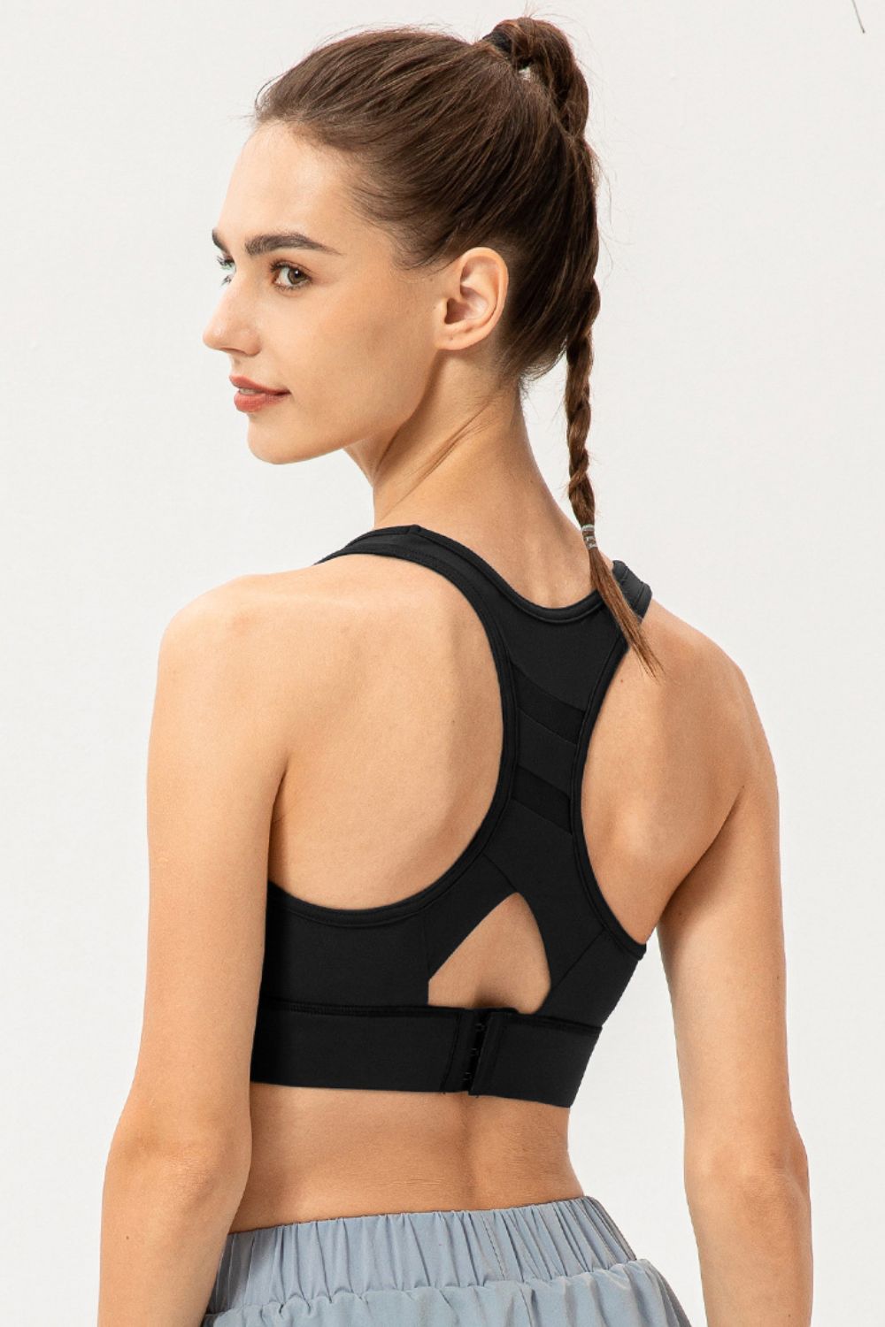 Scoop Neck Long Sports Bra BLUE ZONE PLANET