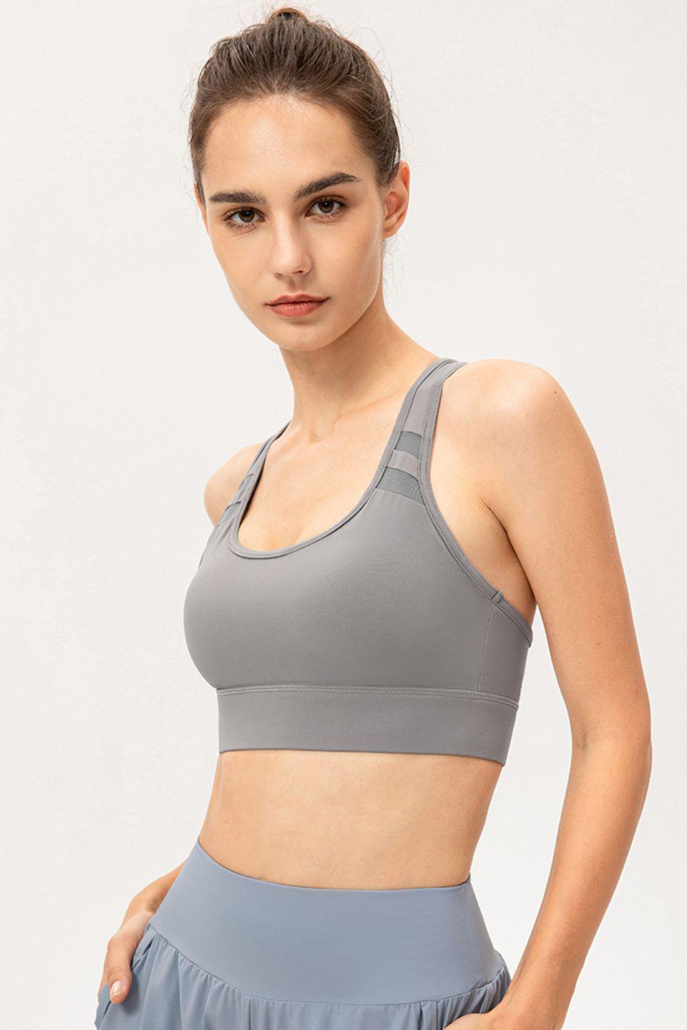 Scoop Neck Long Sports Bra BLUE ZONE PLANET