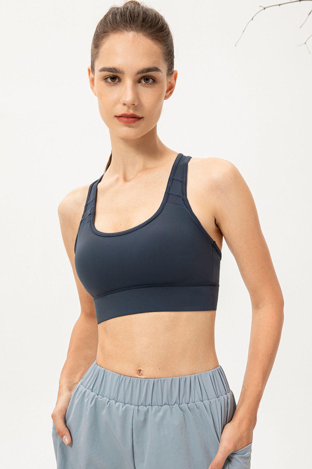 Scoop Neck Long Sports Bra BLUE ZONE PLANET