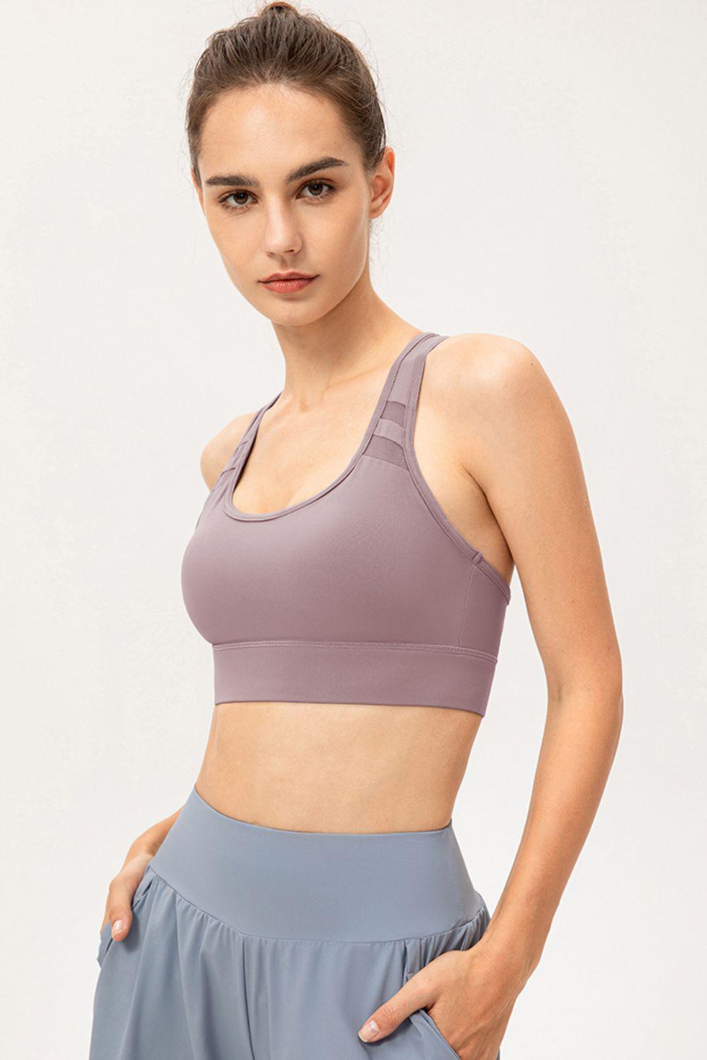 Scoop Neck Long Sports Bra BLUE ZONE PLANET