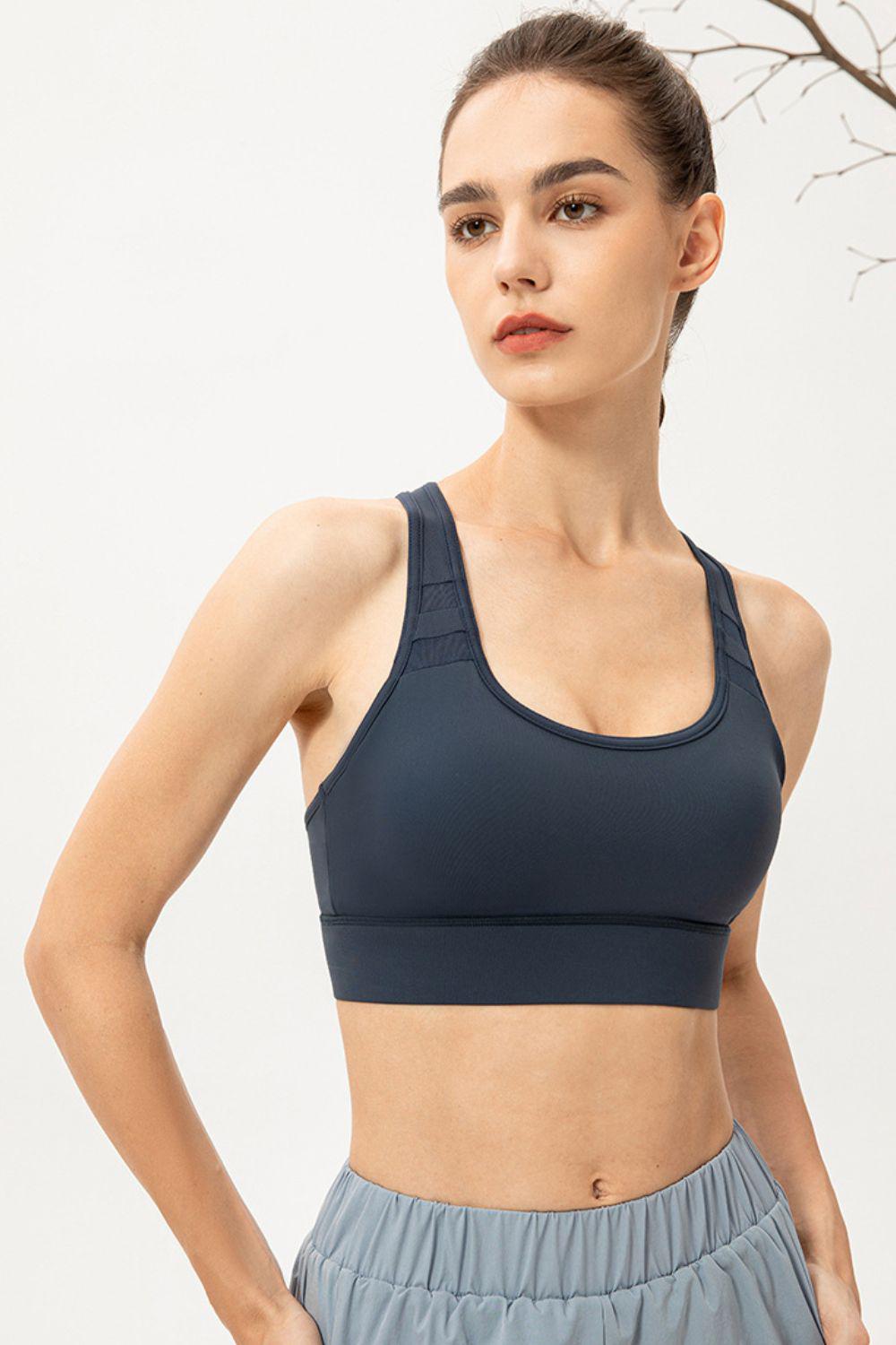 Scoop Neck Long Sports Bra BLUE ZONE PLANET