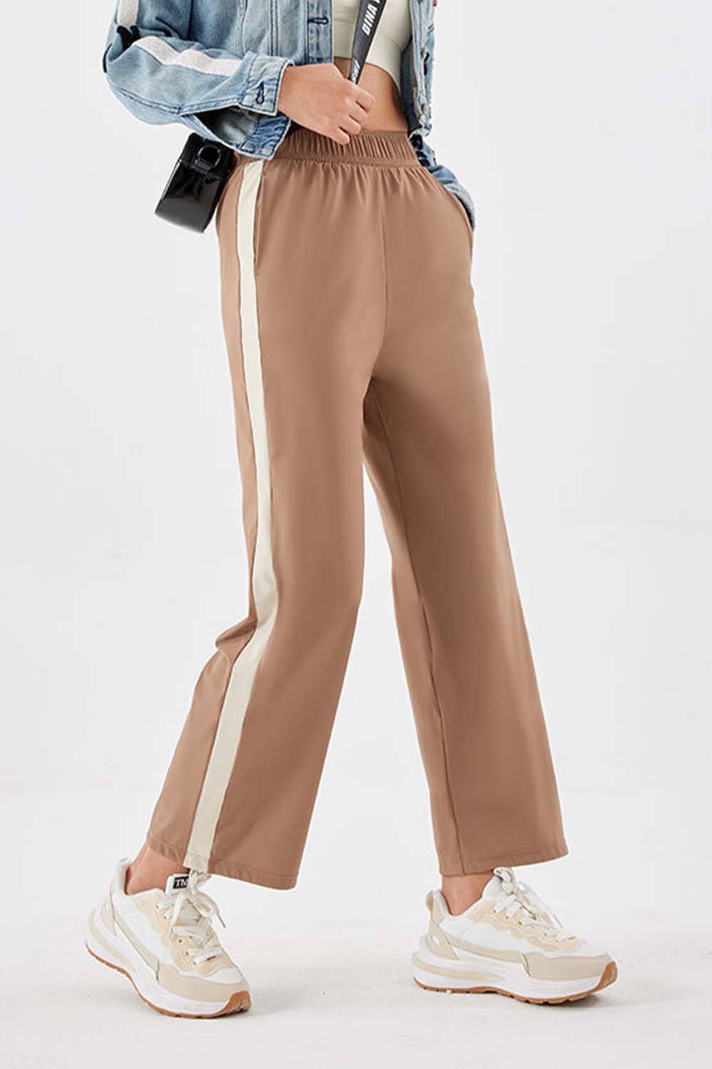 Seam Detail Long Pants BLUE ZONE PLANET