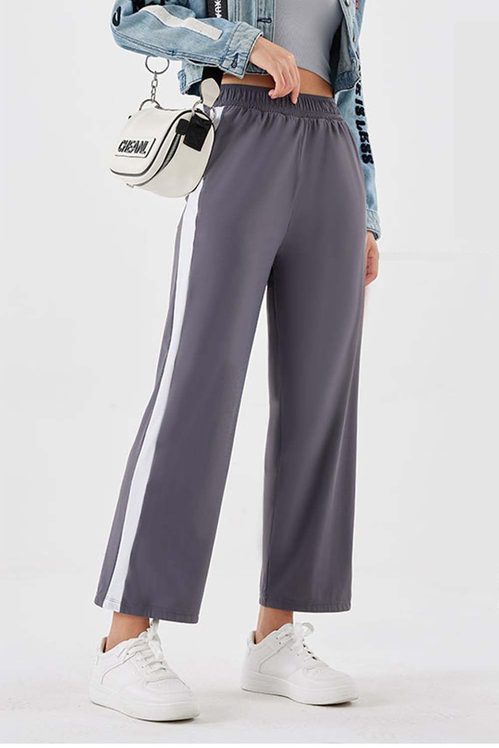 Seam Detail Long Pants BLUE ZONE PLANET