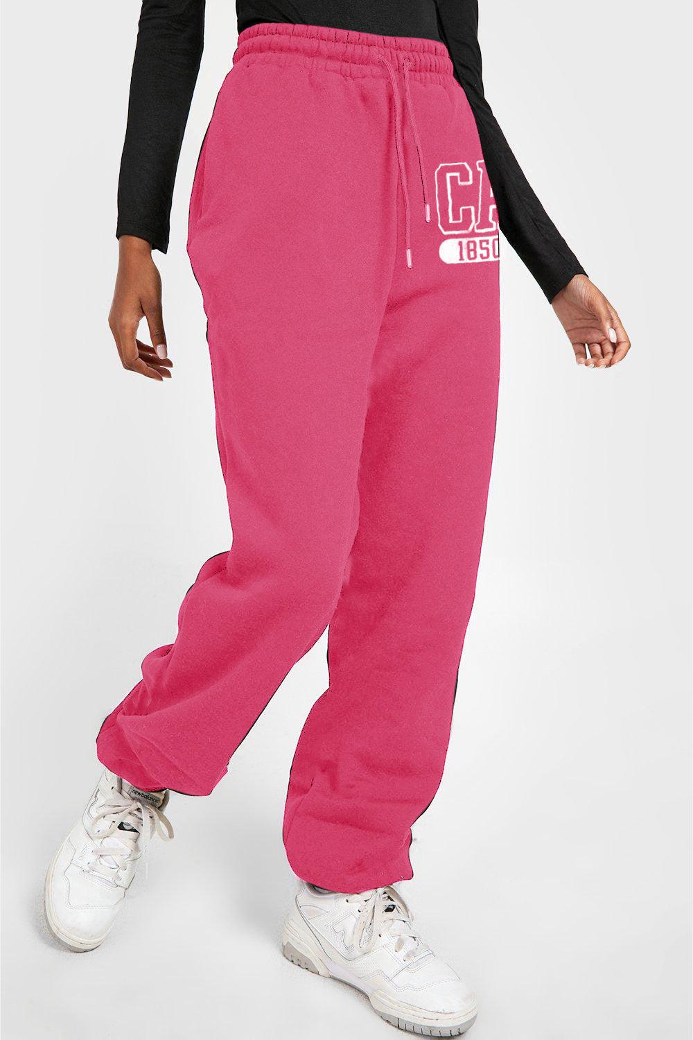 Simply Love Full Size CA 1850 Graphic Joggers BLUE ZONE PLANET