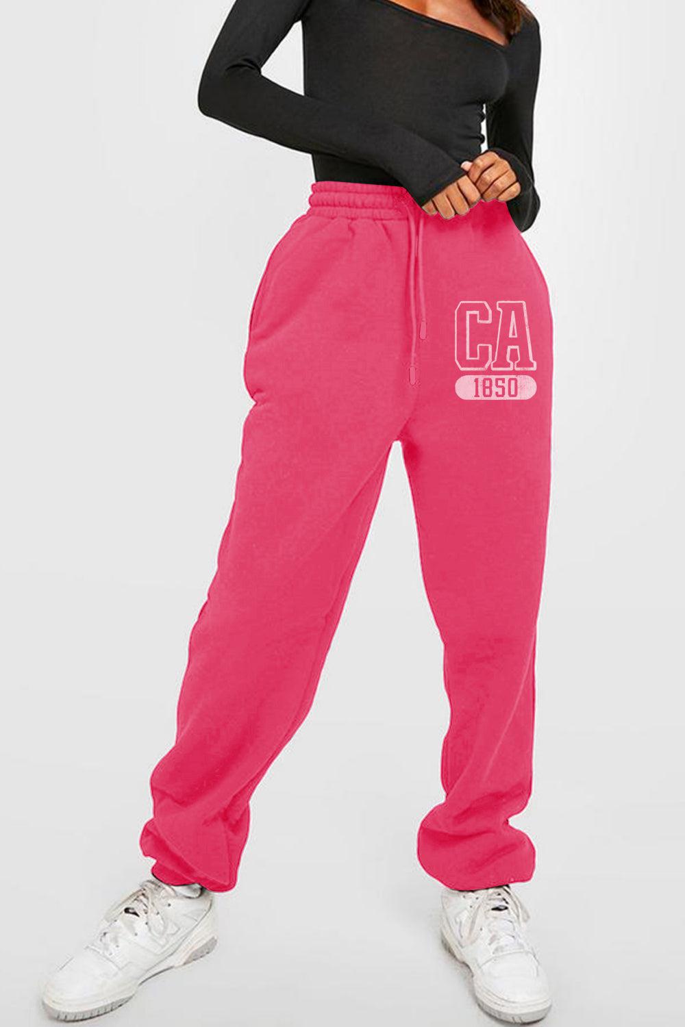Simply Love Full Size CA 1850 Graphic Joggers BLUE ZONE PLANET