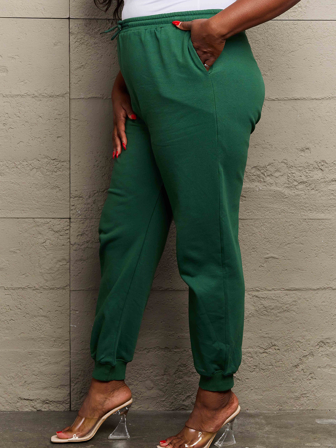 Simply Love Full Size Drawstring Sweatpants BLUE ZONE PLANET