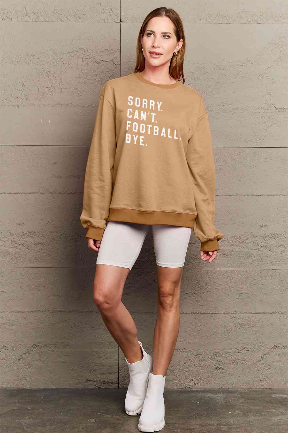 Simply Love Full Size Graphic Round Neck Sweatshirt BLUE ZONE PLANET
