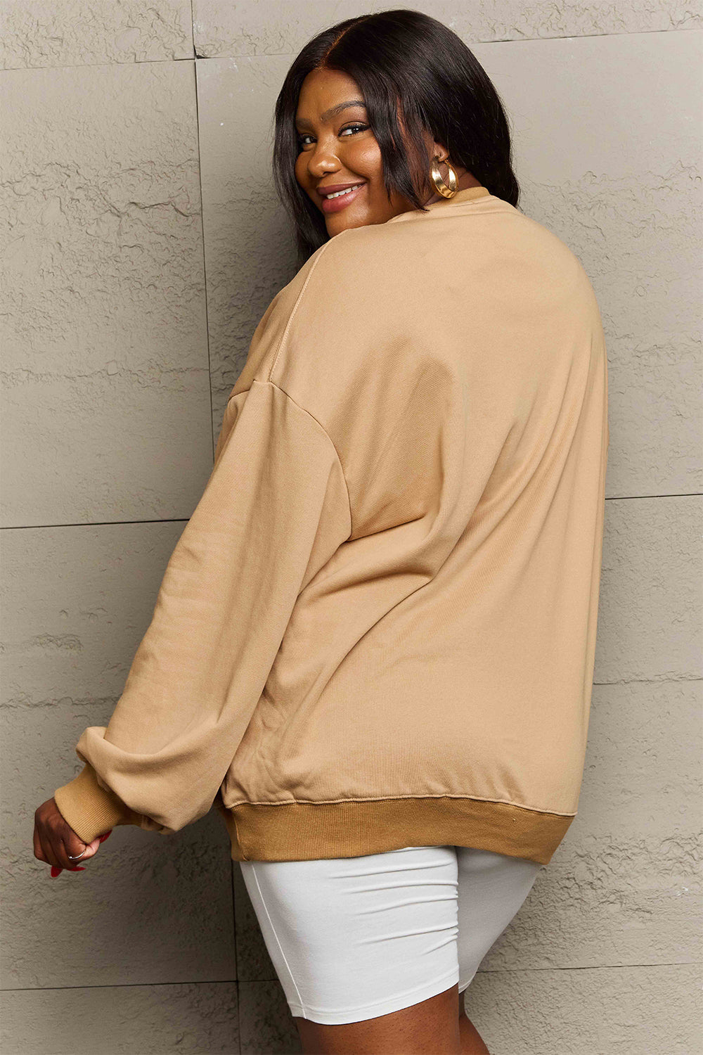 Simply Love Full Size MOM STER Graphic Sweatshirt BLUE ZONE PLANET